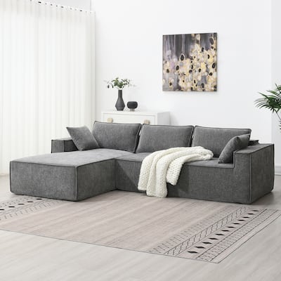 L-Shaped Compressed Sofa, Sectional Sofa