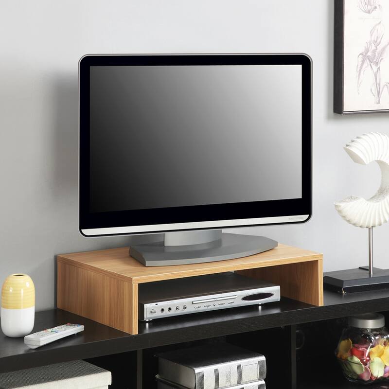 Convenience Concepts Designs2Go Small TV/Monitor Riser for TVs up to 26 Inches - Light Oak