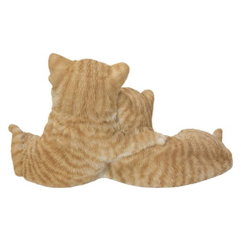 12.25" Couple Kitten Outdoor Garden Statue