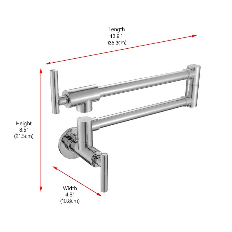 Indigo Home Wall Mounted Pot Filler