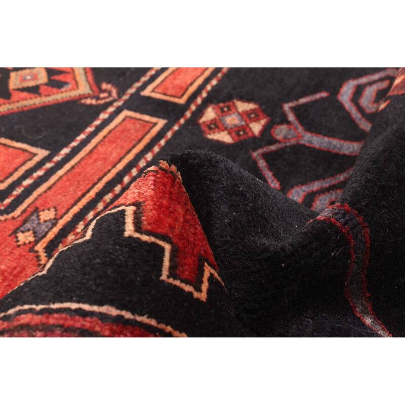 ECARPETGALLERY Hand-knotted Konya Anatolian Dark Navy Wool Rug - 4'6 x 6'11