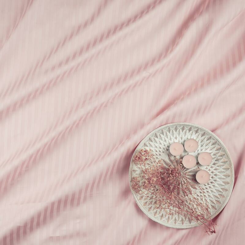 Satin Duvet Cover Set, High Quality Turkish Cotton Queen Size Set, 1 Duvet Cover, 1 Fitted Sheet and 2 Pillowcases