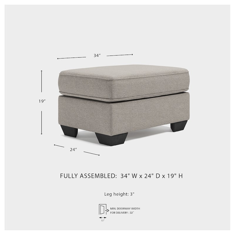 Signature Design by Ashley Greaves Stone Ottoman