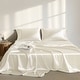 preview thumbnail 28 of 91, Madison Park Essentials Satin Luxury 6 PC Sheet Set Cal King - Ivory