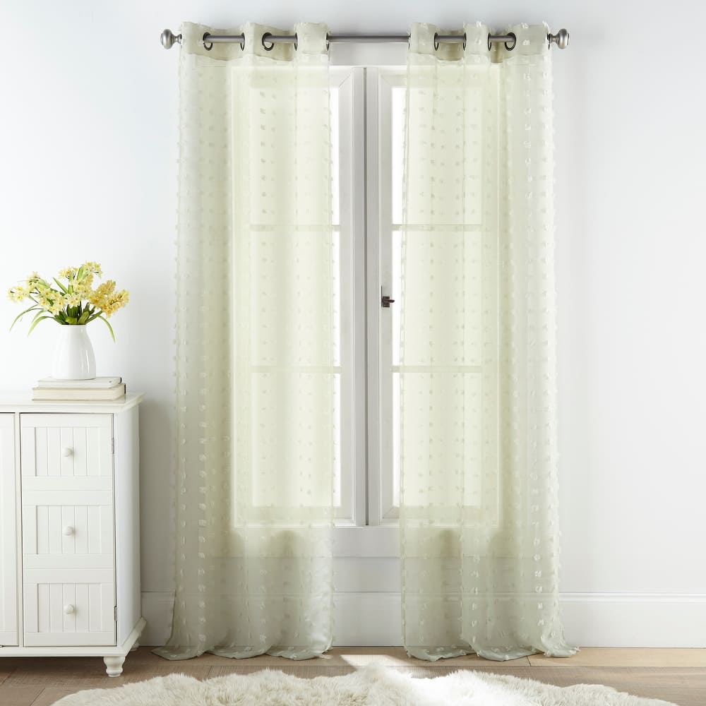 Grand Avenue Payton Solid Grommet-Top, Curtain Panel Pair