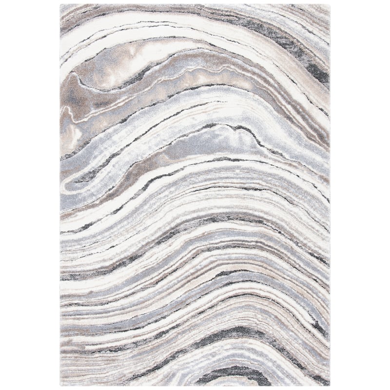 SAFAVIEH Cyrus Shag Margrit Abstract 1-inch Thick Rug