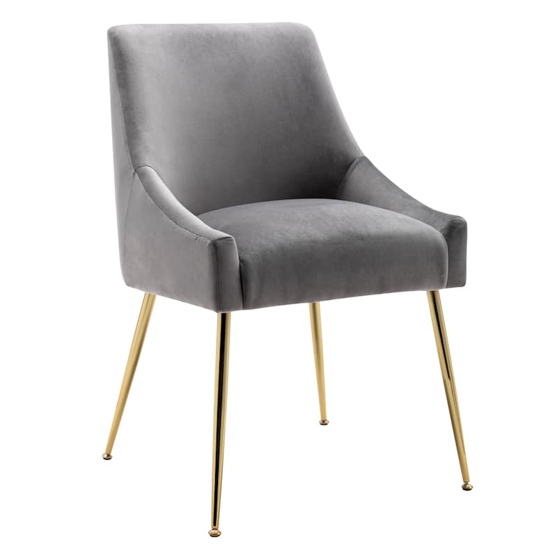 Arcadia Contemporary Velvet Upholstered Accent Chair (Set of 2)