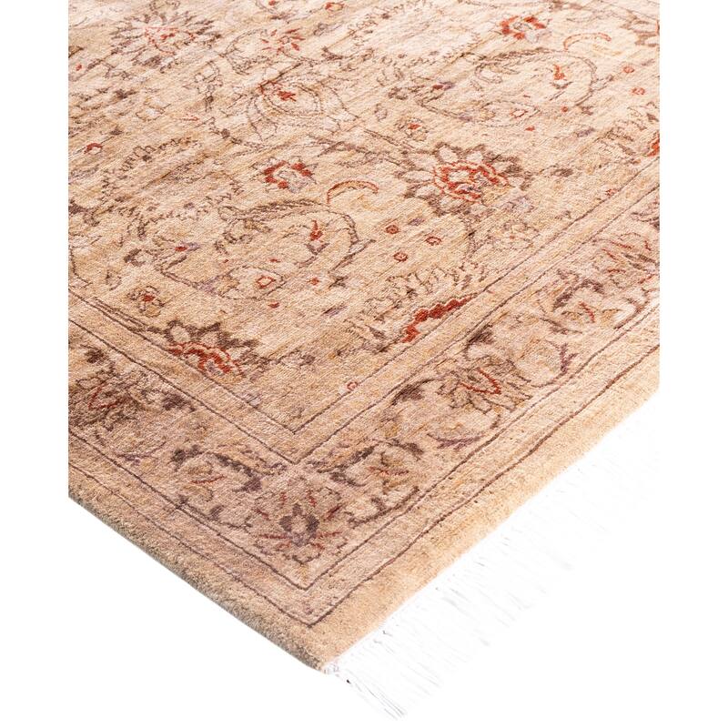Overdyed One-of-a-Kind Hand-Knotted Runner Rug - Beige - 2' 6" x 10' 1"