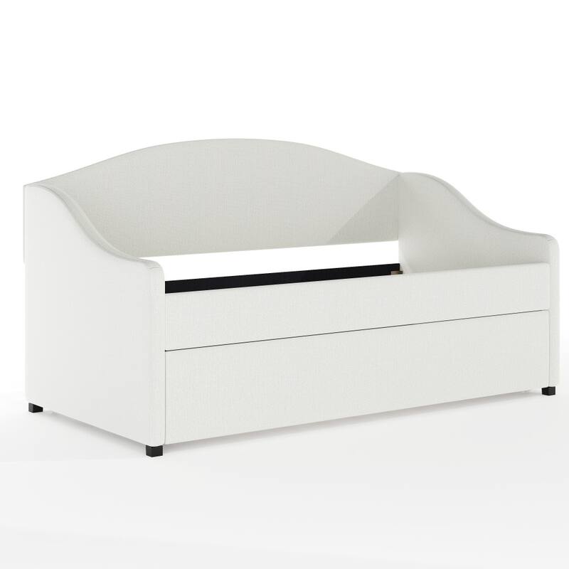 Martha Stewart Daybed with Rear Siderail and Pull-Out Trundle