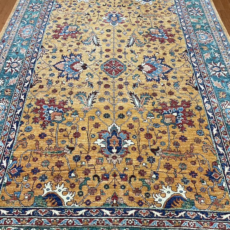 HERAT ORIENTAL Handmade Oushak Wool Rug - 5'9" x 8'5"