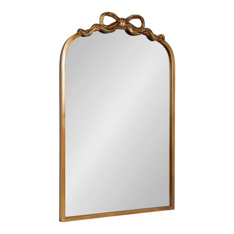 Kate and Laurel Arendahl Ribbon Arched Mirror - 19x29 - Gold