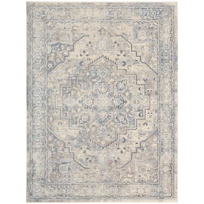 Nourison Home Sultana Indoor only Ivory/Blue Persian Area Rug