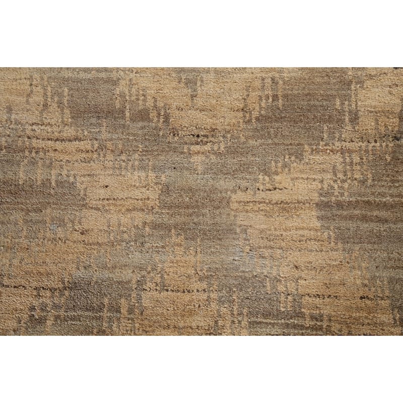 Geometric Gabbeh Kashkoli Wool Runner Rug Hand-knotted Oriental Carpet - 2'6" x 10'9"