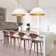 preview thumbnail 21 of 200, Industrial Oversized Metal Dome Pendant Light - Modern Farmhouse 23in - White