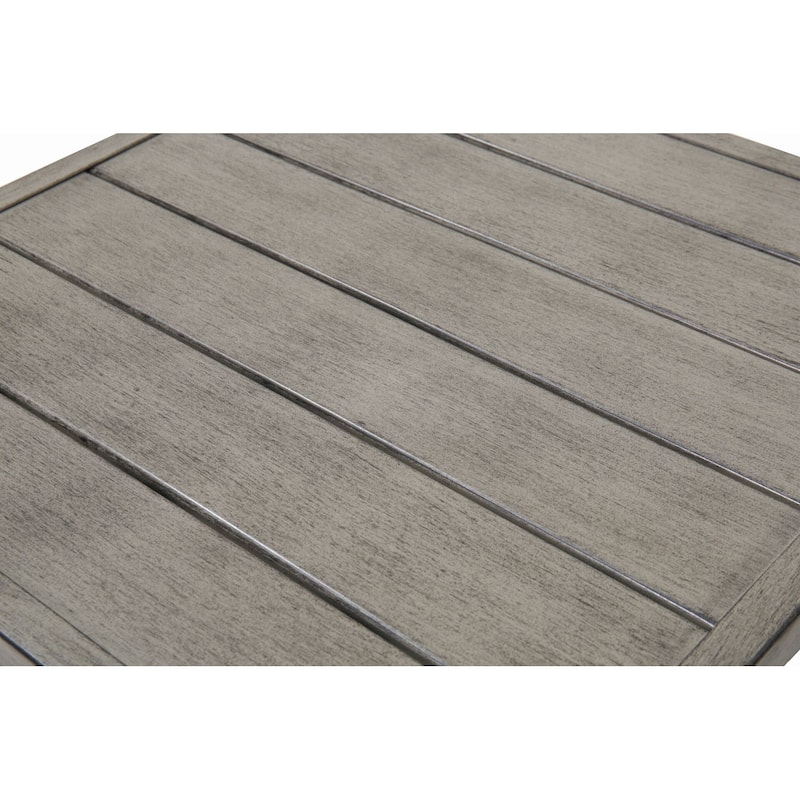 Outdoor Folding Iron Dining Table Weather-Resistant & Space-Saving for Patio Use