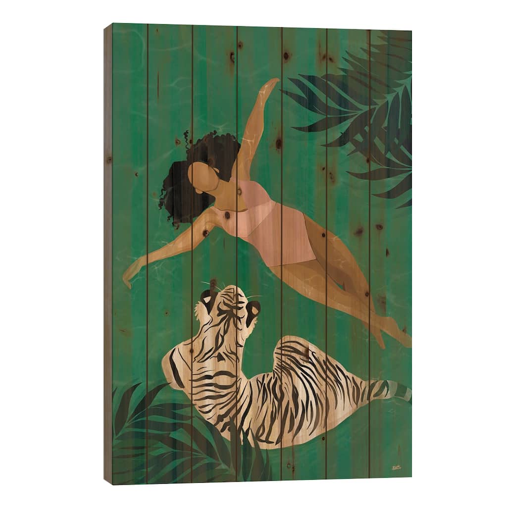 Drift Print On Wood by Bria Nicole - Multi-Color