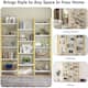 Large Triple Wide 5-Shelf Etagere Bookcase