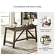 preview thumbnail 5 of 3, Baldridge Rustic Brown Home Office Large Leg Desk