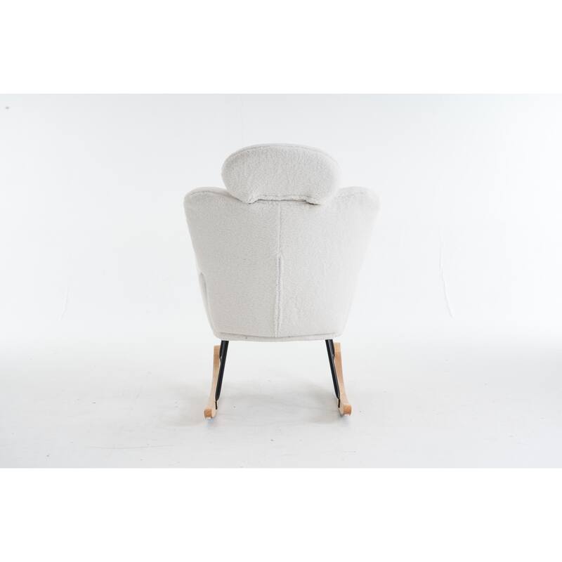 Teddy Fabric Upholstered Rocking Chair