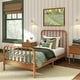 preview thumbnail 21 of 36, Max and Lily Jenny Twin Spindle Platform Bed Pecan