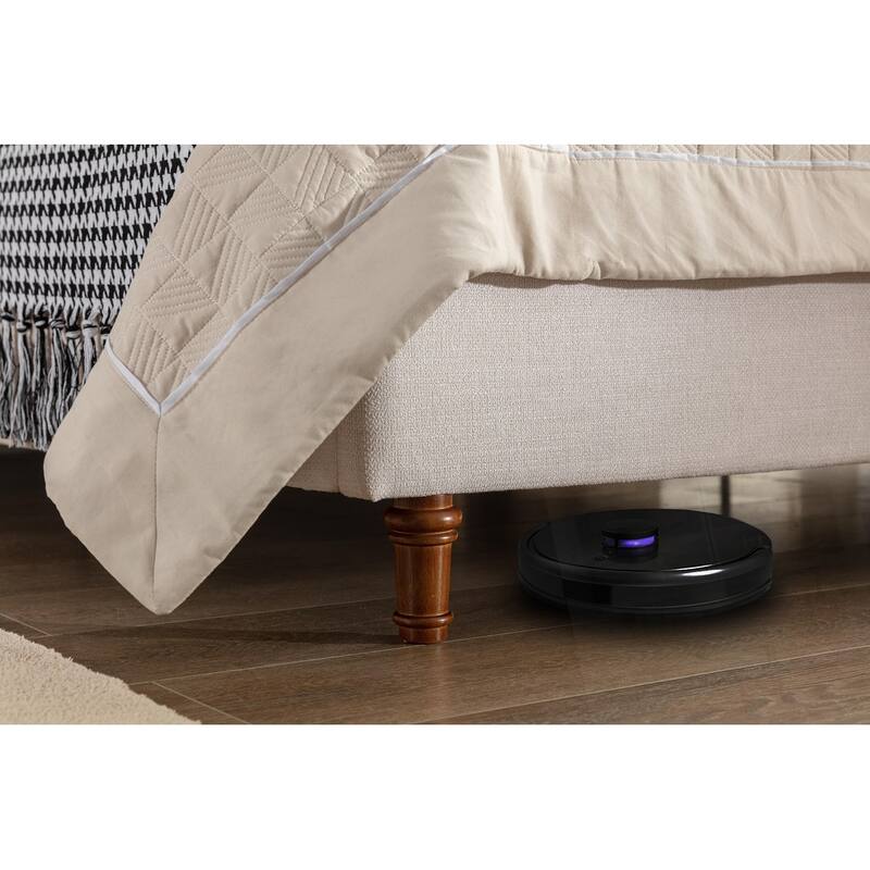 Upholstered Wingback Headboard Bed Platform Bed No Box Spring Needed