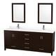 Option Espresso / White Quartz Top / Brushed Chrome