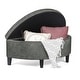 preview thumbnail 11 of 11, Adeco Half Moon Storage Ottoman Lift Top Entryway or Bed Bench