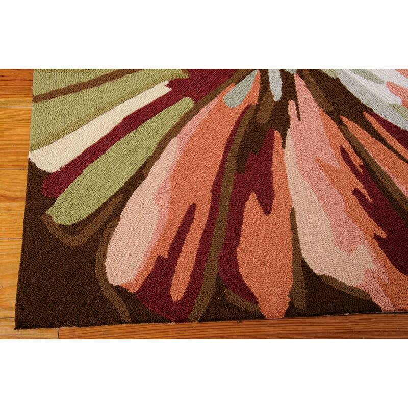 Gevo Stain Resistant Low Pile Area Rug By HomeRoots - 126' X '96' X '0.25