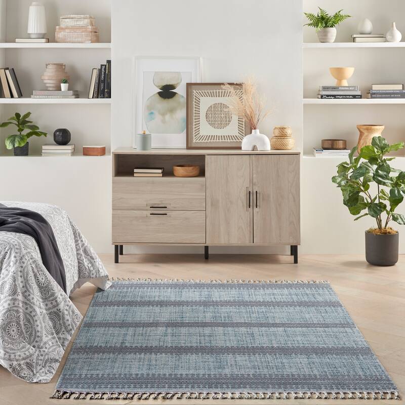 Nourison Asilah Scandinavian Boho Stripe Area Rug