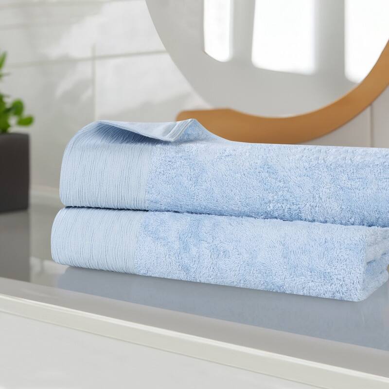 Superior Sierra Rayon From Bamboo Cotton Blend Bath Sheet Set of 2