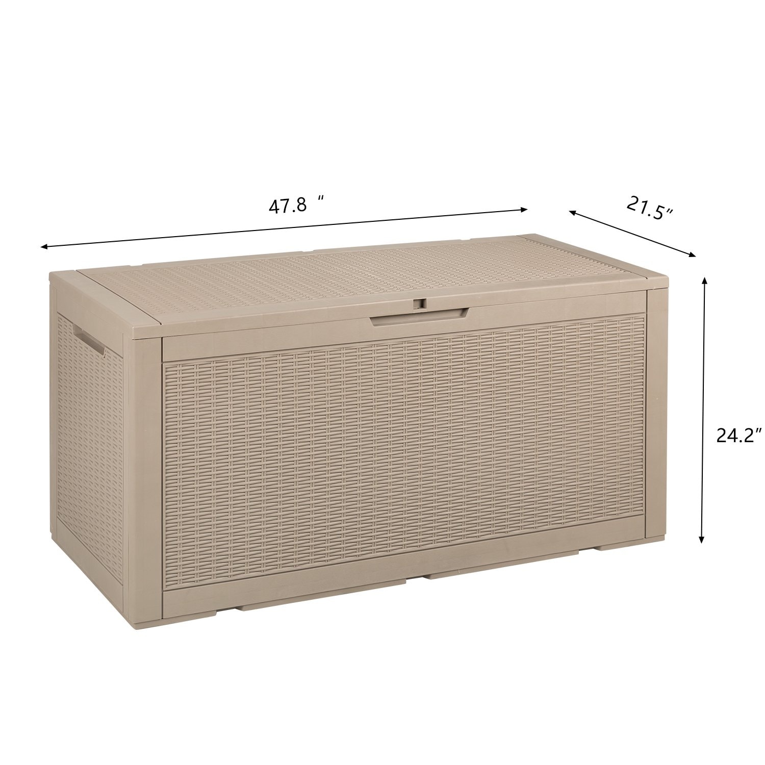 Lacoo Outdoor Storage Box 120 Gallon Waterproof Deck Box For Potia