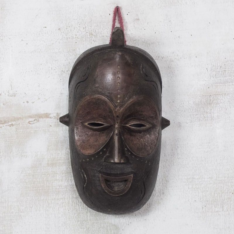 Novica Handmade Baga Face African Wood Mask
