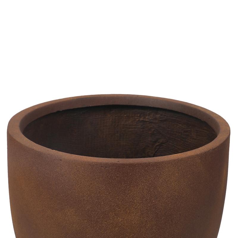 Tapered Round MgO Planter, Indoor and Outdoor