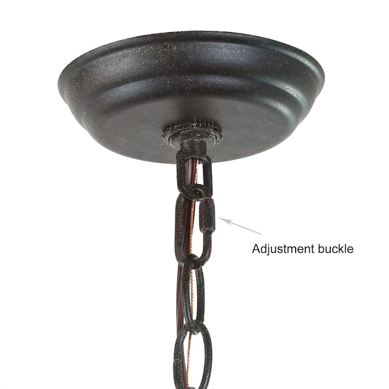 The Gray Barn Modern Farmhouse 8-Light Chandelier Transitional Black Ceiling Light for Living Room - D 26"x H 35.5"