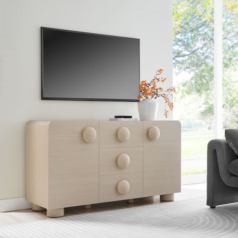 Sonnet 57" Sideboard Storage Cabinet - Ash