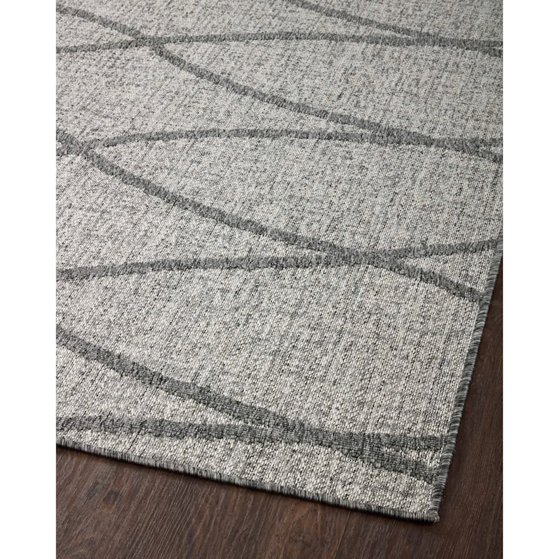 Alexander Home Renee Modern Diamond Wave Indoor / Outdoor Rug