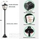 preview thumbnail 8 of 6, 1 Pack 40" Solar Garden Lamp Post Light with Removable Cute Rabbit Design Panel, Waterproof LED Pathway Light - 40