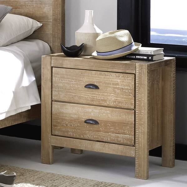 Shop Montauk Solid Wood 2 Drawer Nightstand Overstock 20603190