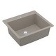 preview thumbnail 11 of 58, Karran Top Mount 25 in. Single Bowl Quartz Kitchen Sink Kit