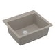 preview thumbnail 30 of 55, Karran Top Mount 25 in. Single Bowl Quartz Kitchen Sink