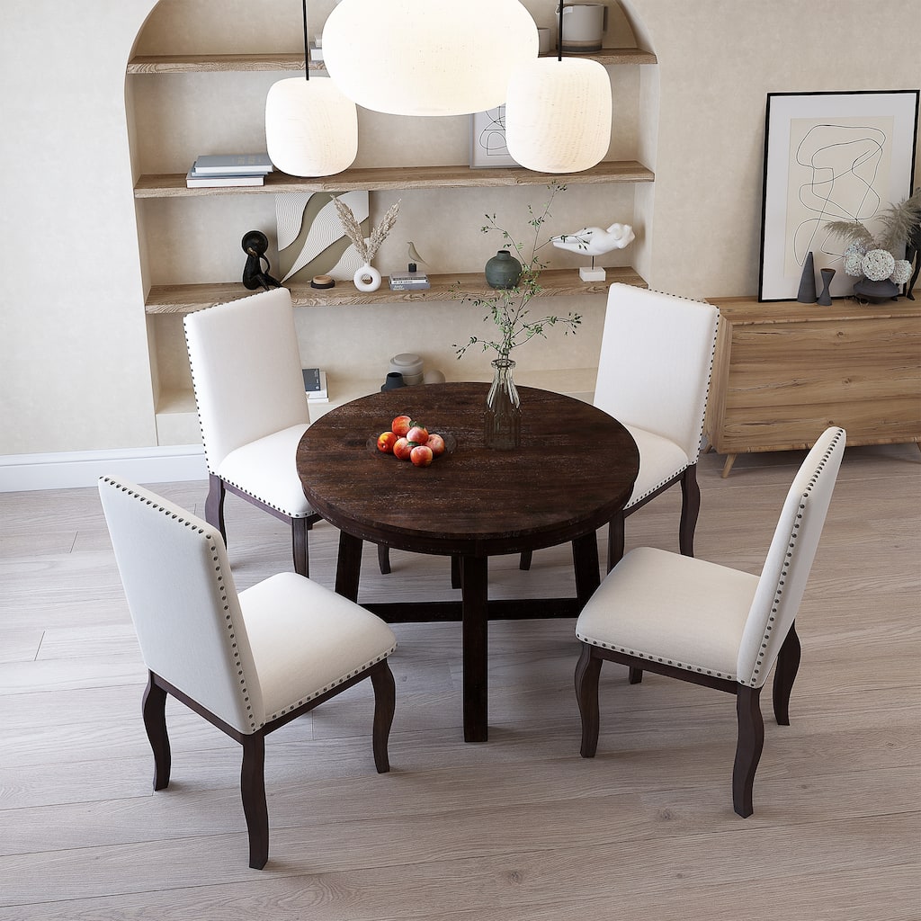 5-Piece Farmhouse Dining Table Set