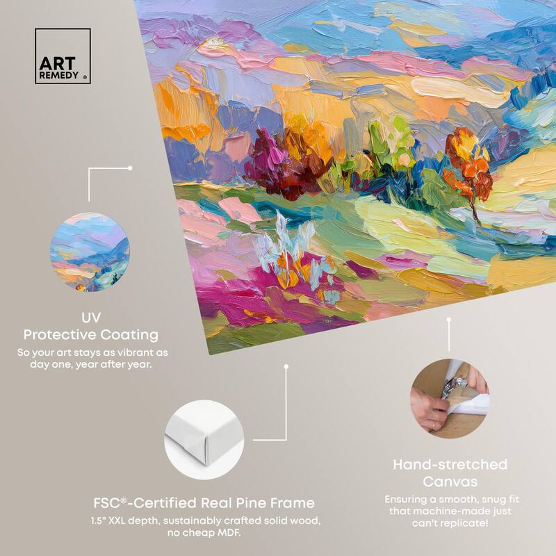 Colorful Valley I Canvas by Art Remedy, Gallery Wrapped