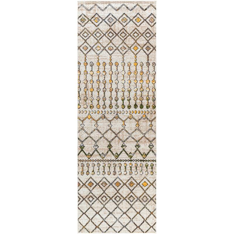 Livabliss Quince Bohemian Machine Washable Area Rug