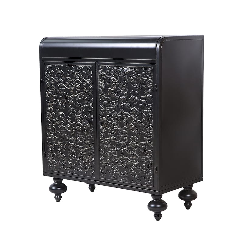 Art Accent Cabinet With 2 Doors, Sideboard Buffet Cabinet with Storage, Distressed Decorative Storage Cabinet