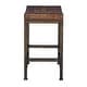 preview thumbnail 4 of 3, Uttermost Beck 18"W Rustic Backless Saddle Seat Counter Stool
