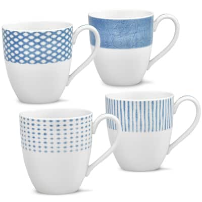 Noritake Hammock Set Of 4 Assorted Mugs, 15 Oz.