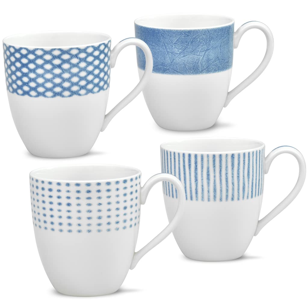 Noritake Hammock Set Of 4 Assorted Mugs, 15 Oz.