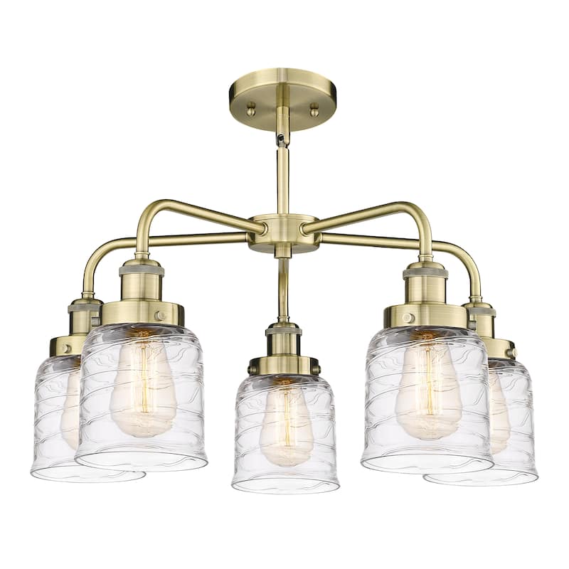 Innovations Lighting Bell - 5 Light 23" Stem Hung Chandelier