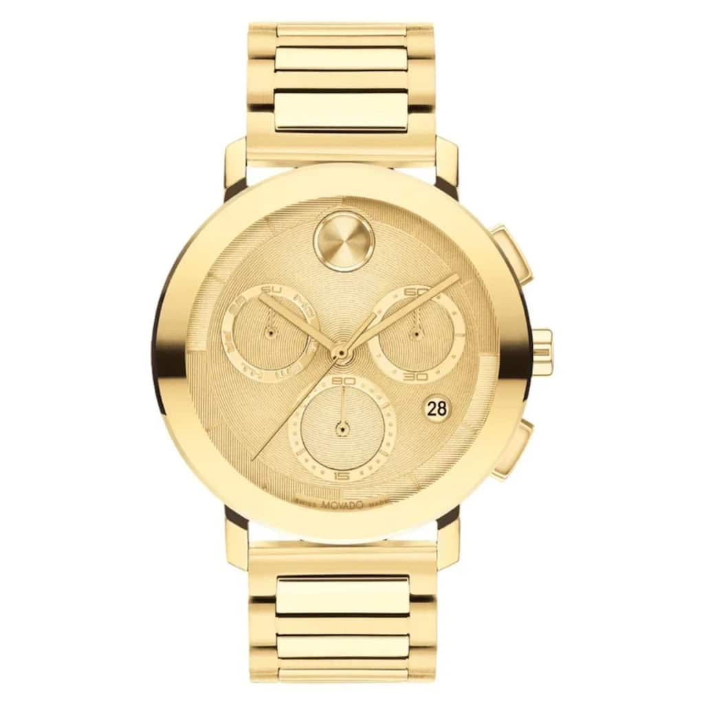 Movado Men's Bold Gold Dial Watch - 3601098 - One Size