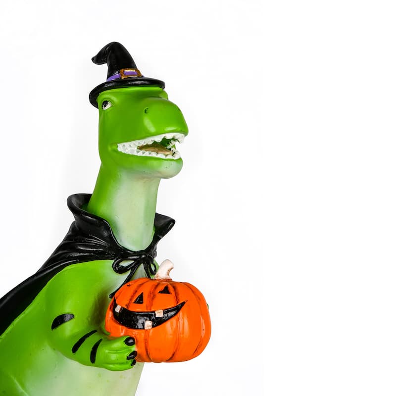 National Tree Company Halloween Tabletop Decoration, Green, T-Rex, 10 Inches - 10 in